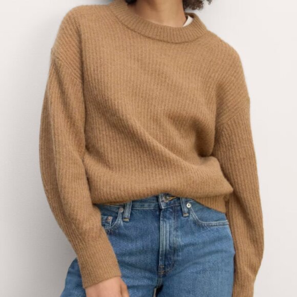 Everlane Cocoon Crew in Brown Sugar - Picture 3 of 4